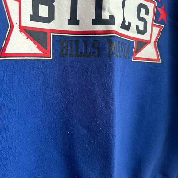 NFL Buffalo Bills Blue and Red Crewneck Sweater - Picture 2 of 6